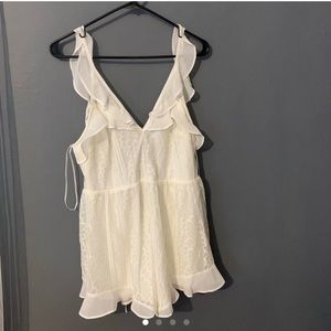 White lace romper